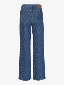 Vero Moda VMTESSA Wysoki stan Szeroki krój Jeans -Medium Blue Denim - 10322858
