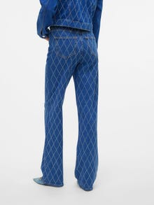 Vero Moda VMTESSA Wysoki stan Szeroki krój Jeans -Medium Blue Denim - 10322858