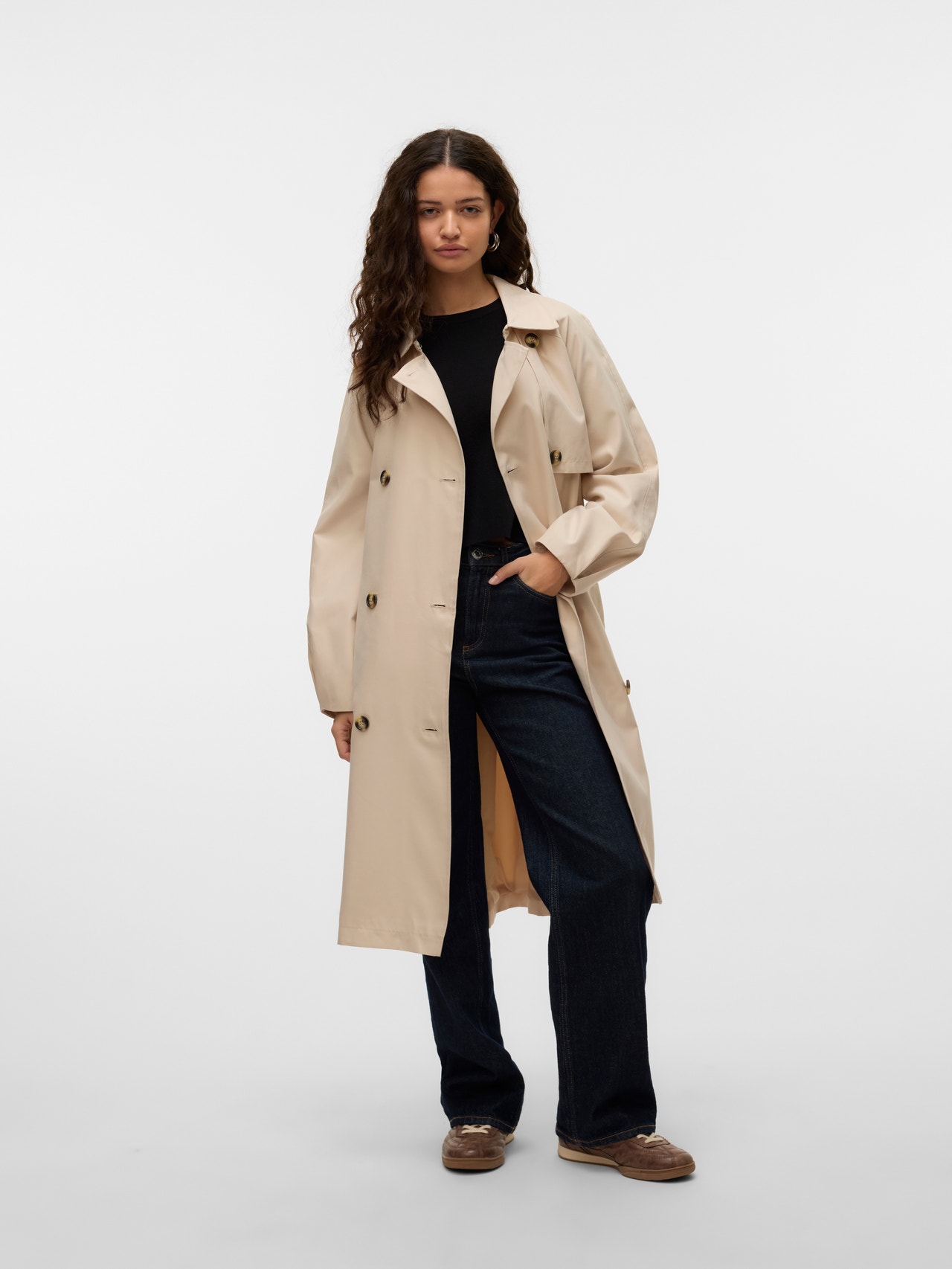 Vero Moda VMDOREENSOFFY Coat -Oatmeal - 10322890