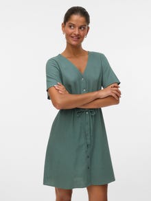 Vero Moda VMMYMILO Kort klänning -Laurel Wreath - 10322976