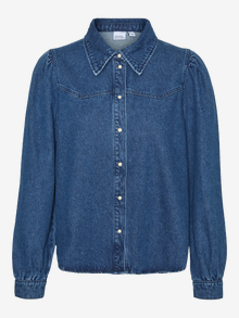 Vero Moda VMDALLAS Denim shirt -Dark Blue Denim - 10323068