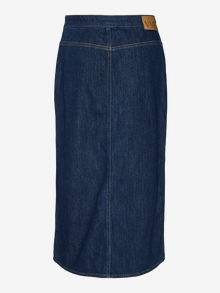 Vero Moda VMMAC Høj talje Lang nederdel -Dark Blue Denim - 10323197