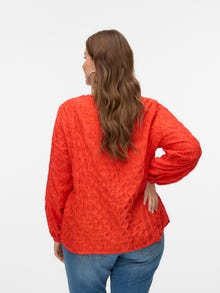 Vero Moda VMCVISTINA Top -Fiery Red - 10323233
