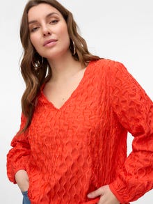 Vero Moda VMCVISTINA Top -Fiery Red - 10323233