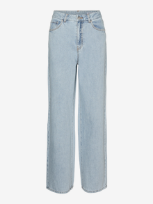 Vero Moda VMKATHY Super high rise Wide Leg Fit Jeans -Light Blue Denim - 10323235