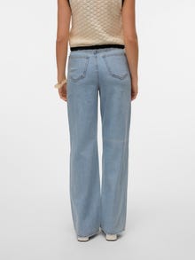 Vero Moda VMKATHY Super High Rise Weiter Beinschnitt Jeans -Light Blue Denim - 10323235