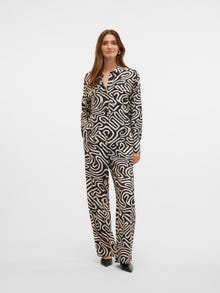 Vero Moda VMVIGDIS Korkea vyötärö Housut -Black - 10323272