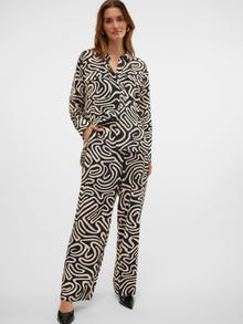 Vero Moda VMVIGDIS Korkea vyötärö Housut -Black - 10323272