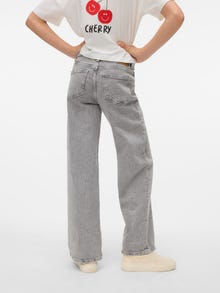 Vero Moda VMTESSA High rise Wide Leg Fit Jeans -Light Grey Denim - 10323322