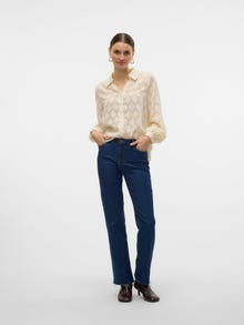 Vero Moda VMSHEILA Mid Rise Ausgestellt Jeans -Medium Blue Denim - 10323386