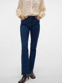 Vero Moda VMSHEILA Mid Rise Ausgestellt Jeans -Medium Blue Denim - 10323386