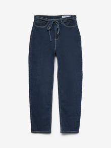 Vero Moda VMLIA High rise Barrel Fit Jeans -Dark Blue Denim - 10323414
