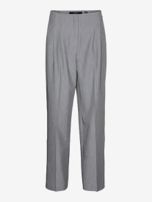 Vero Moda VMVIKA Mid waist Broek -Medium Grey Melange - 10323447