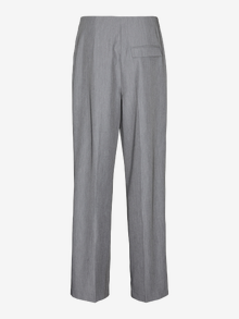Vero Moda VMVIKA Mellemhøj talje Bukser -Medium Grey Melange - 10323447