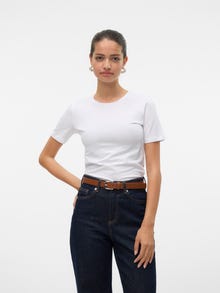Vero Moda VMLULU T-shirts -Bright White - 10323755