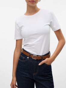 Vero Moda VMLULU T-shirts -Bright White - 10323755