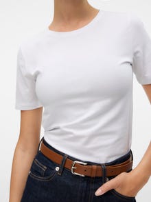 Vero Moda VMLULU T-shirts -Bright White - 10323755