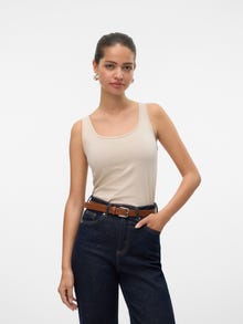 Vero Moda VMLULU Tank-Top -Pumice Stone - 10323756
