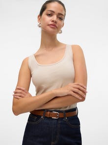 Vero Moda VMLULU Tank-Top -Pumice Stone - 10323756