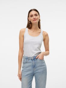 Vero Moda VMLULU Tank-Top -Super Light Grey Melange - 10323756