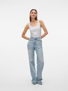 Vero Moda VMLULU Débardeurs -Super Light Grey Melange - 10323756