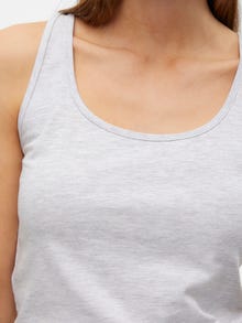 Vero Moda VMLULU Tank-Top -Super Light Grey Melange - 10323756