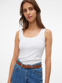 Vero Moda VMLULU Tanktop -Bright White - 10323757