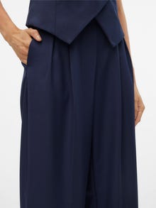 Vero Moda VMHAILEY Wysoka talia Spodnie -Navy Blazer - 10323772