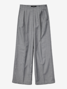 Vero Moda VMHAILEY High waist Broek -Medium Grey Melange - 10323772