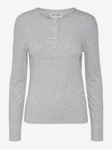 Vero Moda AWZADIE Top -Light Grey Melange - 10324003