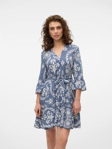 Vero Moda VMZANA Kurzes Kleid -China Blue - 10324021