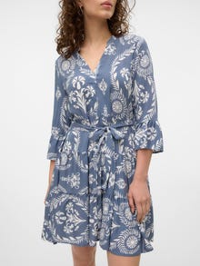 Vero Moda VMZANA Kurzes Kleid -China Blue - 10324021
