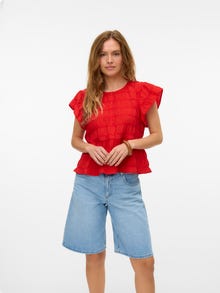 Vero Moda VMERMA Tops -High Risk Red - 10324025