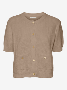 Vero Moda VMMAE Strikket cardigan -Silver Mink - 10324172