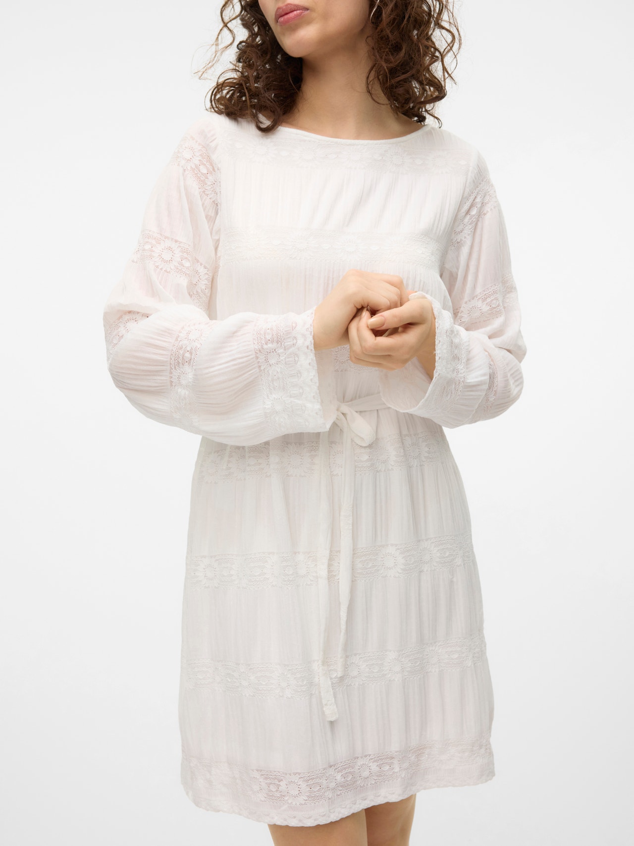 Vero Moda VMLUNA Kort kjole -Snow White - 10324200