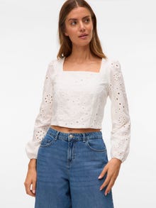 Vero Moda VMPANILLE Top -Cloud Dancer - 10324291