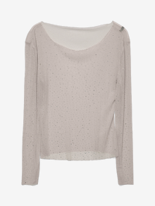 Vero Moda VMGLAM Top -Pumice Stone - 10324293