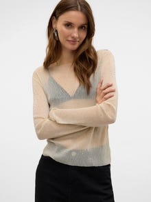 Vero Moda VMGLAM Top -Pumice Stone - 10324293