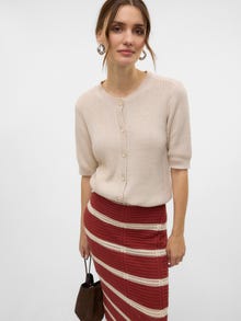 Vero Moda VMLUX Knit Cardigan -Oatmeal - 10324388