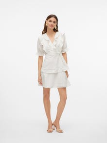 Vero Moda VMQUINN Short dress -Snow White - 10324409