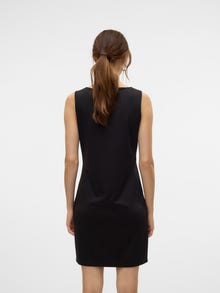 Vero Moda Ruumikas lõige Sirge kaelus Pikk kleit -Black - 10324441