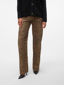 Vero Moda VMTESSA Hög midja Vid passform Jeans -Silver Mink - 10324570