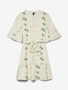 Vero Moda VMPAMELA Short dress -Cloud Dancer - 10324611