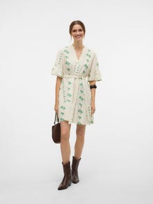 Vero Moda VMPAMELA Short dress -Cloud Dancer - 10324611