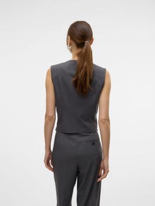Vero Moda VMLIBA Liemenuota liemenė -Dark Grey Melange - 10324631