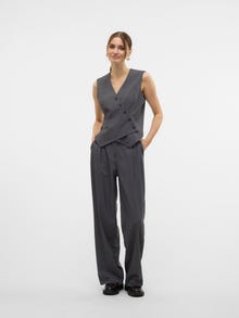 Vero Moda VMLIBA Liemenuota liemenė -Dark Grey Melange - 10324631