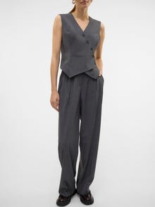 Vero Moda VMLIBA Liemenuota liemenė -Dark Grey Melange - 10324631