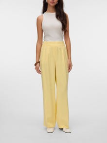 Vero Moda VMCARMEN High waist Trousers -Pale Banana - 10324717
