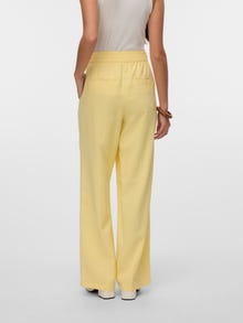 Vero Moda VMCARMEN High waist Trousers -Pale Banana - 10324717