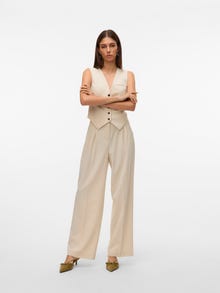 Vero Moda VMTROIAN Tailored bukser -Oatmeal - 10324794